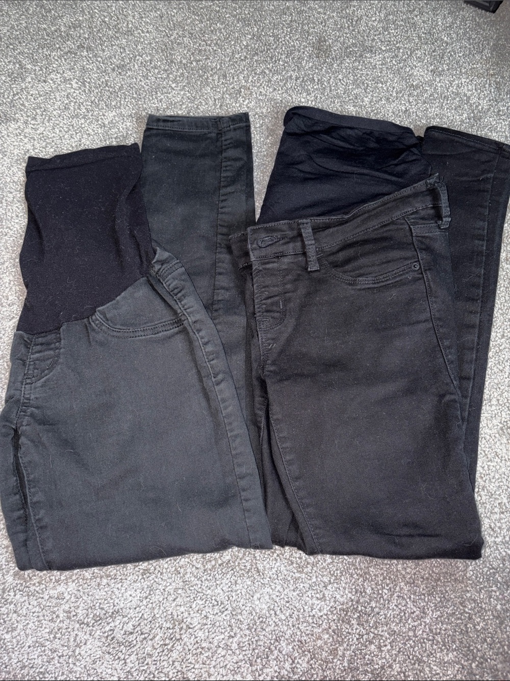 Black Women's Maternity Skinny Jeans